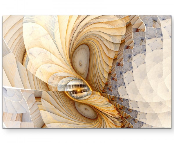 Abstraktes Bild  Muschelfarbene Textur - Leinwandbild