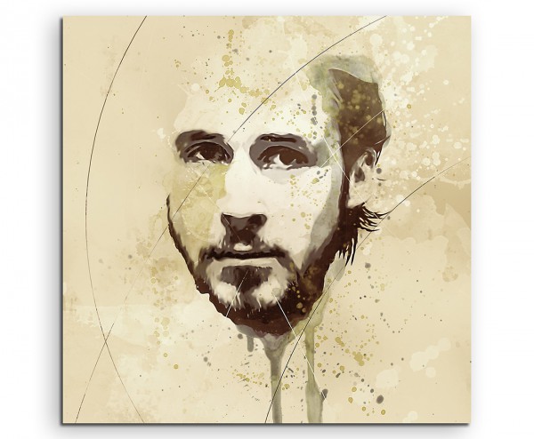 Ryan-Gosling III Aqua 90x60 cm Aquarell Kunstbild