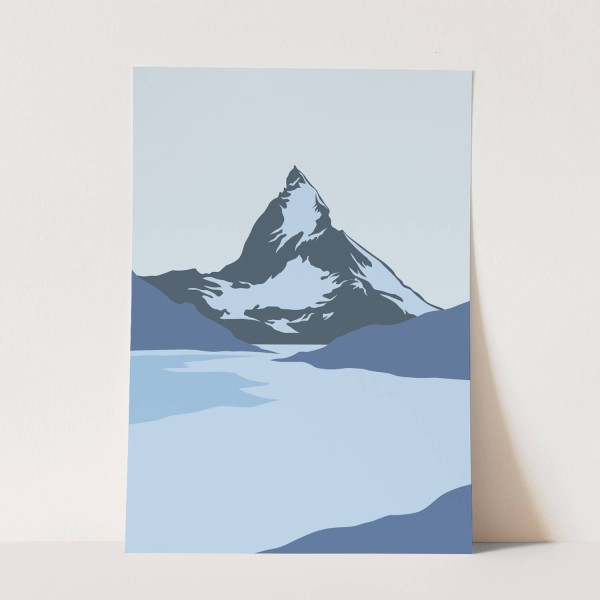 Illustration Matterhorn Berg Berggipfel Modern Dekorativ