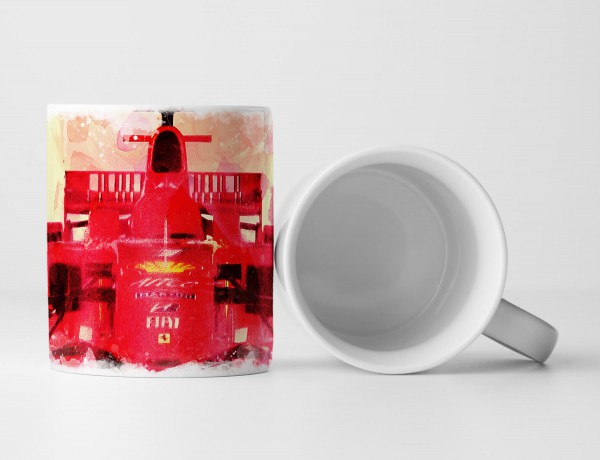 Formula 1 Ferrari Tasse als Geschenk, Design Sinus Art