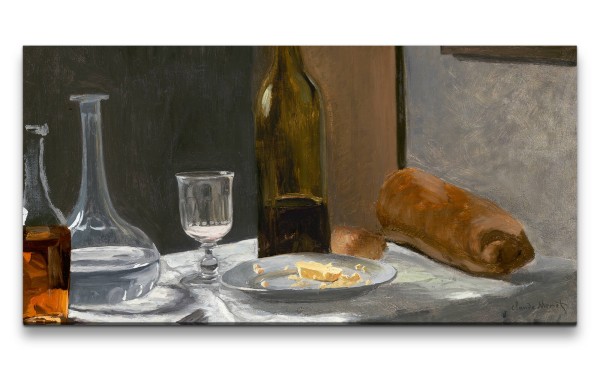 Remaster 120x60cm Claude Monet Impressionismus weltberühmtes Wandbild Still Life with Bottle