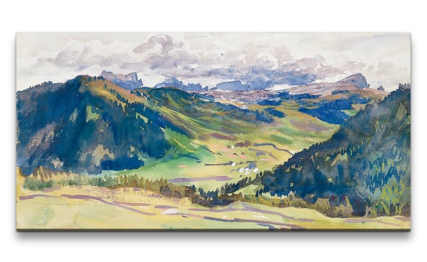 Remaster 120x60cm John Singer Sargent weltberühmtes Gemälde zeitlose Kunst Alpen Berglandschaft Natu