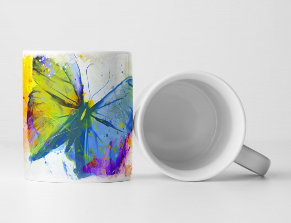 Schmetterling Tasse als Geschenk, Design Sinus Art