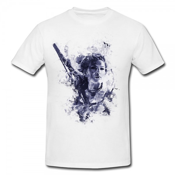 Rise of the Tomb Raider Art Premium Herren und Damen T-Shirt Motiv aus Paul Sinus Aquarell