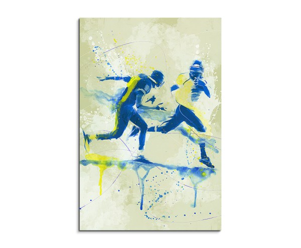 American Football III 90x60cm SPORTBILDER Paul Sinus Art Splash Art Wandbild Aquarell Art