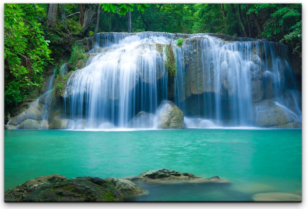 Wasserfall in Thailand Wandbild in verschiedenen Größen