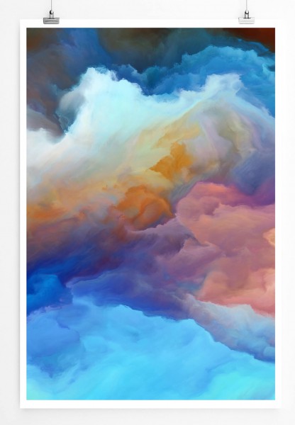 Digitales Bild  Wallende Wolken 60x90cm Poster