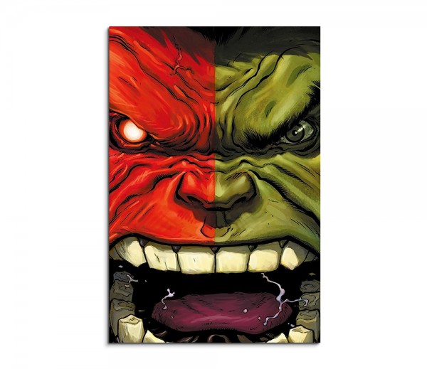 Red Hulk vs Green Hulk 90x60cm