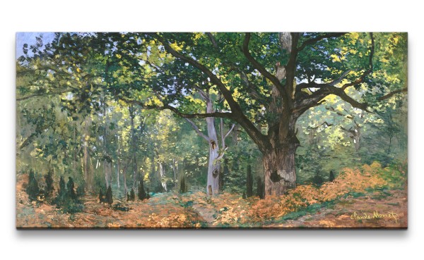 Remaster 120x60cm Claude Monet Impressionismus weltberühmtes Wandbild The Bodmer Oak Wald