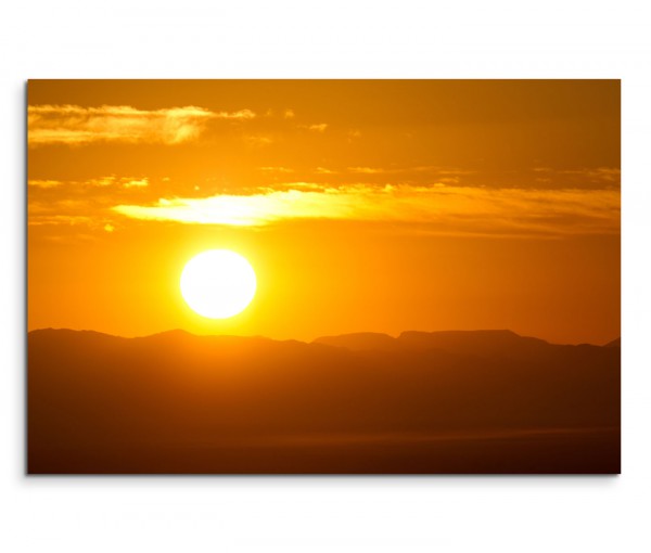 120x80cm Wandbild Afrika Berge Natur Sonnenuntergang