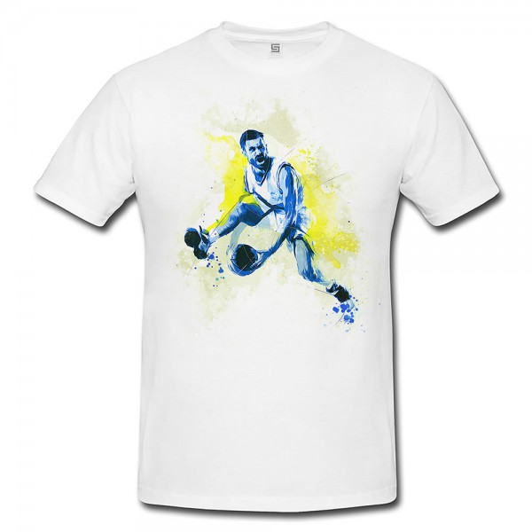 Basketball III Premium Herren und Damen T-Shirt Motiv aus Paul Sinus Aquarell