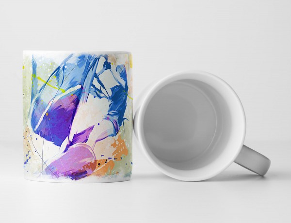 Windsurfer Tasse als Geschenk, Design Sinus Art
