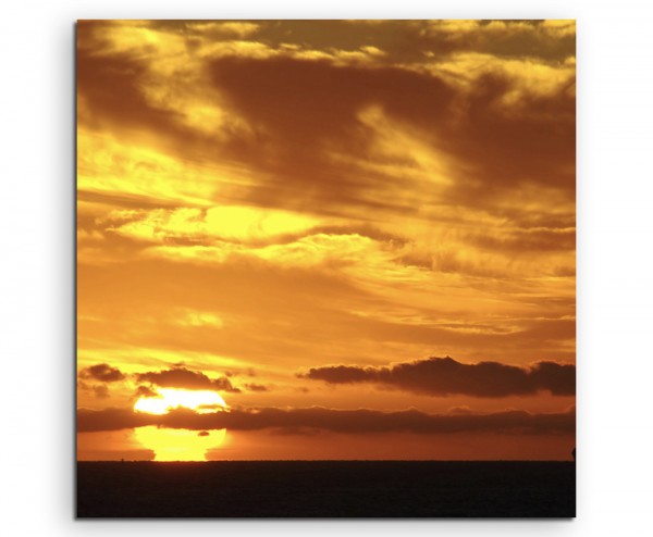 Naturfotografie – Atmosphärischer Sonnenaufgang auf Leinwand