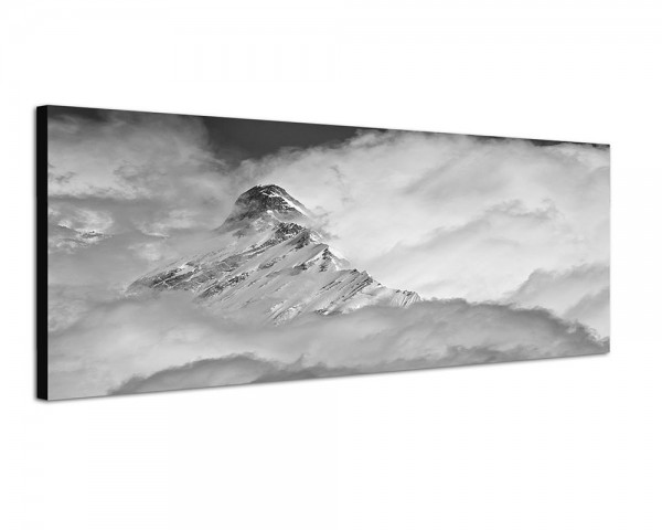 150x50cm Himalaya Berggipfel Schnee Wolken