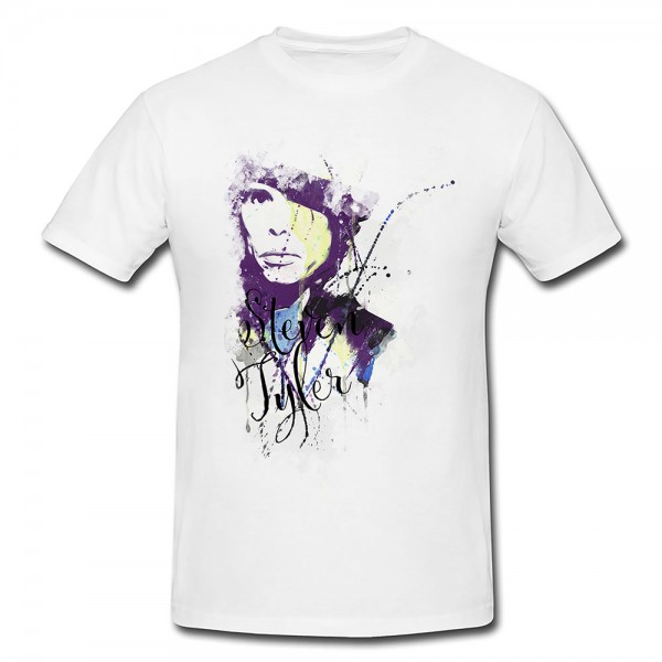 Steven Tyler Premium Herren und Damen T-Shirt Motiv aus Paul Sinus Aquarell