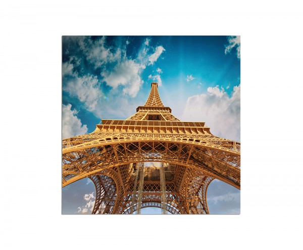 80x80cm Eiffelturm Frankreich Paris Himmel