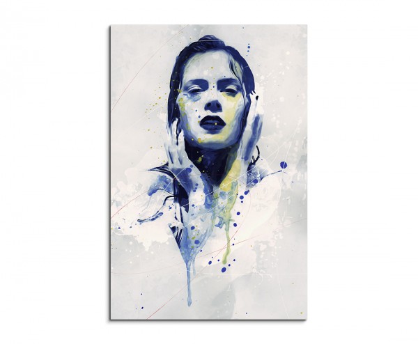 Amy Adams Splash 90x60cm Kunstbild als Aquarell auf Leinwand