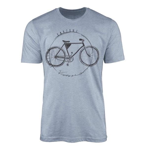 Vintage Herren T-Shirt Fahrrad