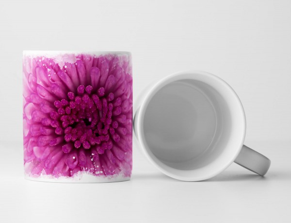 Tasse Geschenk Pinke Blüte – Nahaufnahme