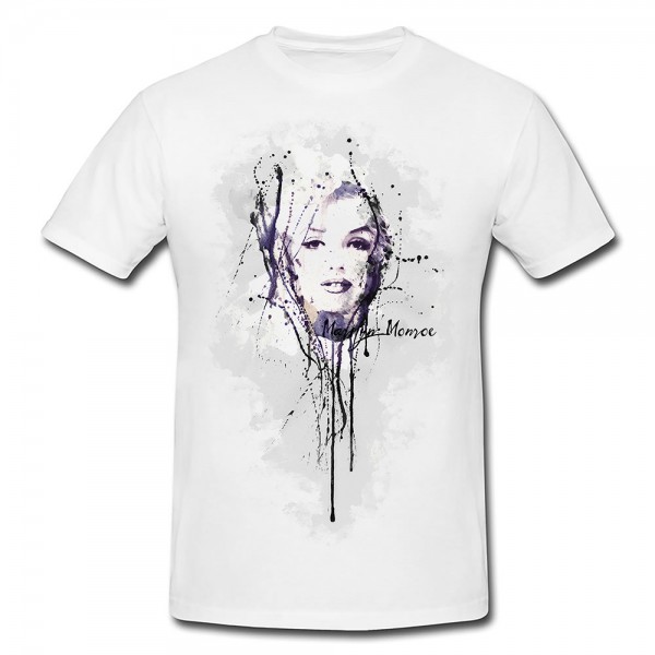 Marilyn Monroe II Premium Herren und Damen T-Shirt Motiv aus Paul Sinus Aquarell