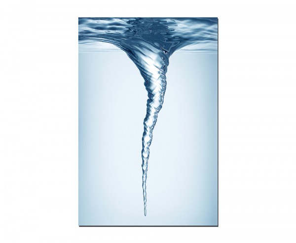 120x80cm Wasser Unterwasser Wasserstrudel blau