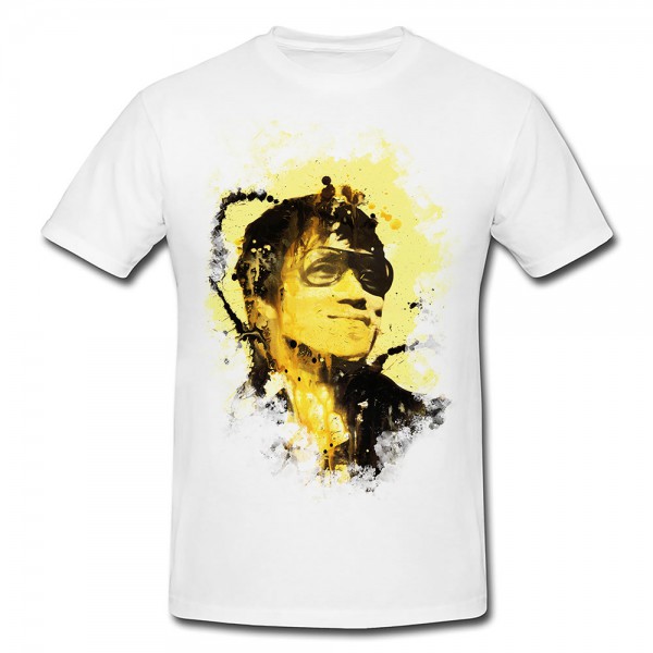 Bruce Lee II Premium Herren und Damen T-Shirt Motiv aus Paul Sinus Aquarell