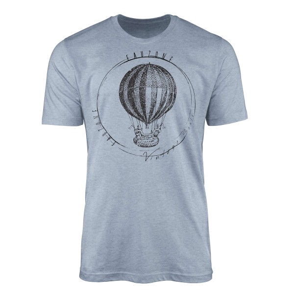 Vintage Herren T-Shirt Heizluftballon