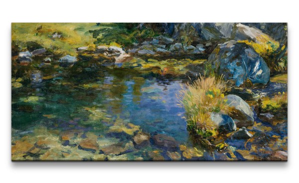 Remaster 120x60cm John Singer Sargent weltberühmtes Gemälde zeitlose Kunst Alpine Pool