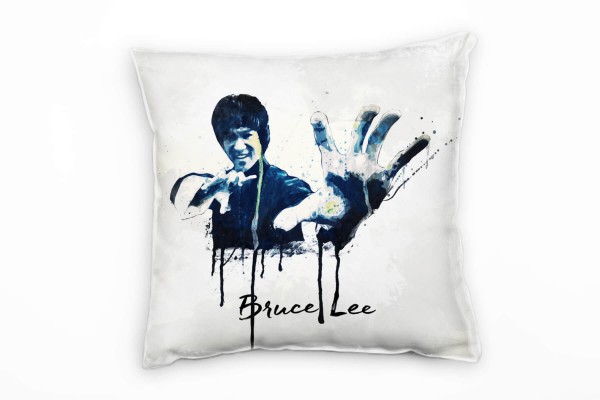 Bruce Lee Deko Kissen Bezug 40x40cm für Couch Sofa Lounge Zierkissen