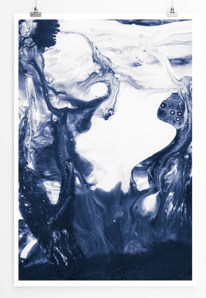 60x90cm Poster Naturfotografie  Blaues Wasser in Bewegung
