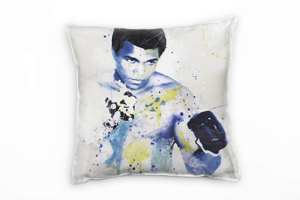 Muhammad Ali I Deko Kissen Bezug 40x40cm für Couch Sofa Lounge Zierkissen