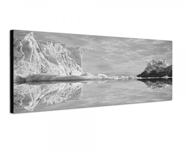 150x50cm Argentinien Meer Eisberge Abendlicht Spiegelung