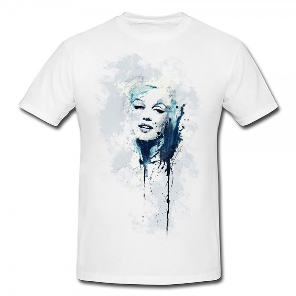 Marilyn Monroe Premium Herren und Damen T-Shirt Motiv aus Paul Sinus Aquarell