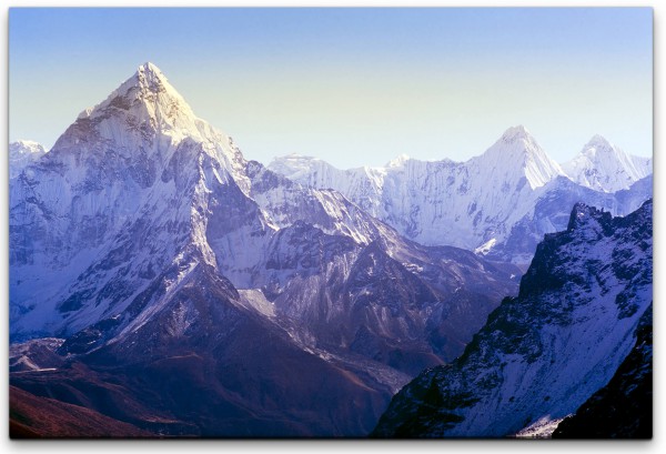 schneebedeckter Himalaya Wandbild in verschiedenen Größen
