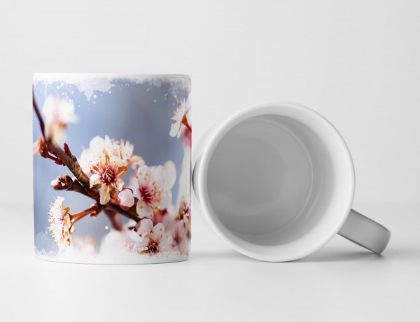 Tasse Geschenk Naturfotografie – Zarte Kirschblüten