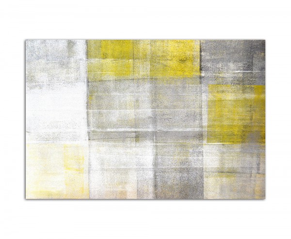 120x80cm Malerei Gemälde gelb/grau abstrakt