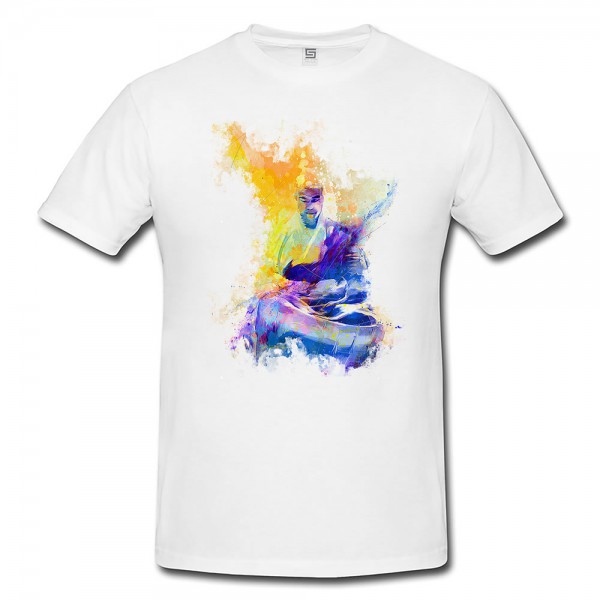 Kung Fu II Herren und Damen T-Shirt Sport Motiv aus Paul Sinus Aquarell