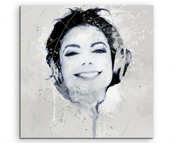 Michael Jackson III Aqua 60x60cm Wandbild Aquarell Art