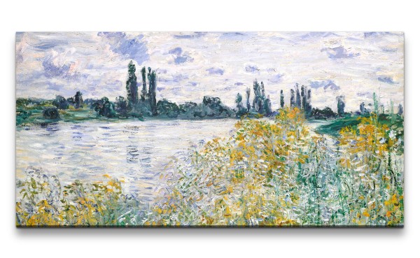 Remaster 120x60cm Claude Monet Impressionismus weltberühmtes Wandbild Sommer Wunderschön Zeitlos