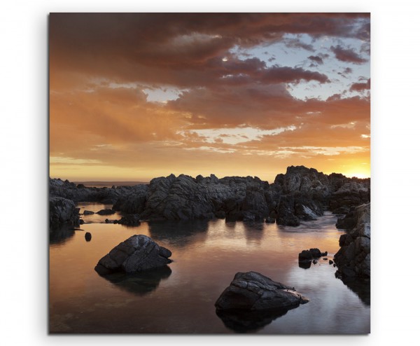 Landschaftsfotografie – Sonnenaufgang nach Gewitter auf Leinwand