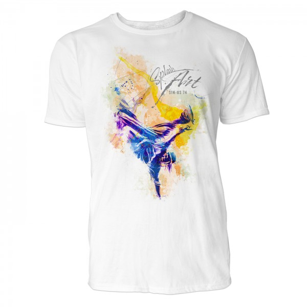 Breakdance Sinus Art ® T-Shirt Crewneck Tee with Frontartwork