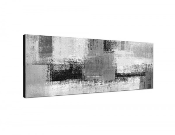 150x50cm Kunstmalerei abstrakt grau weiß