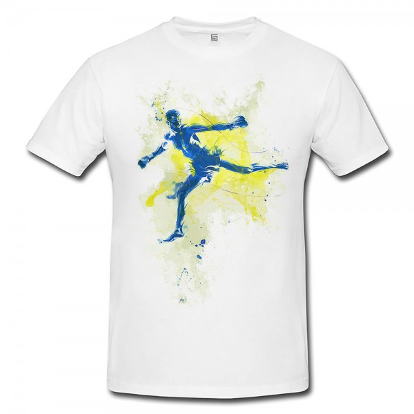 Kickboxen Premium Herren und Damen T-Shirt Motiv aus Paul Sinus Aquarell