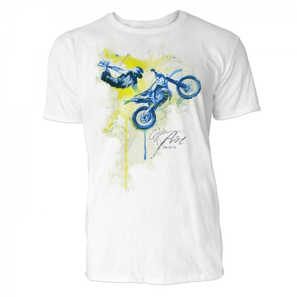Motocross Sinus Art ® T-Shirt Crewneck Tee with Frontartwork