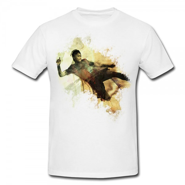 Neymar Premium Herren und Damen T-Shirt Motiv aus Paul Sinus Aquarell