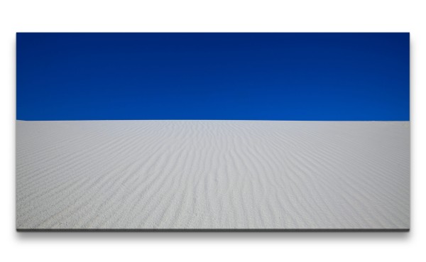 Leinwandbild 120x60cm Wüste Sand Himmel Horizont Minimal Kunstvoll