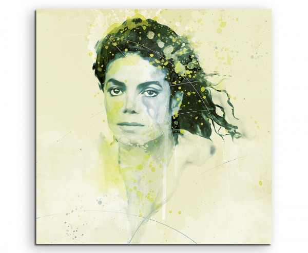 Michael Jackson VI Aqua 60x60cm Wandbild Aquarell Art