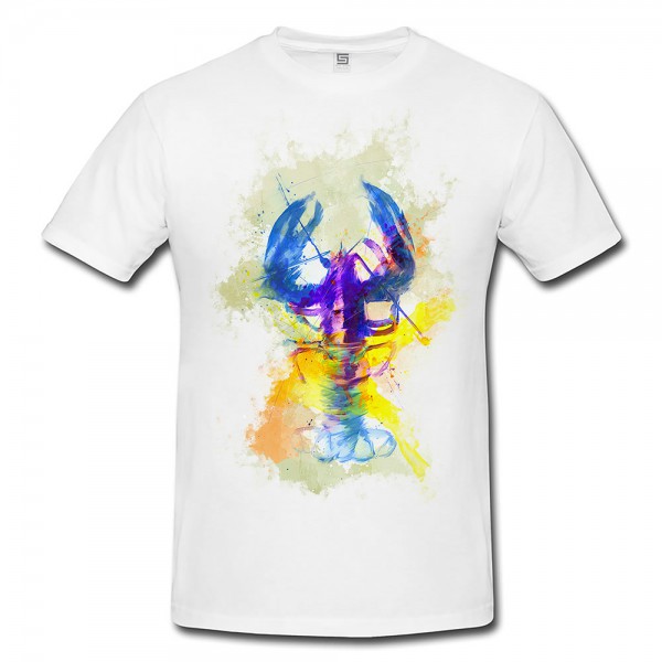 Hummer Herren T- Shirt , Stylisch aus Paul Sinus Aquarell Color