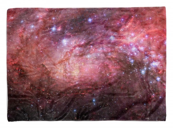 Handtuch Strandhandtuch Saunatuch Kuscheldecke mit Fotomotiv Galaxie Universum
