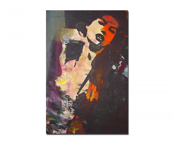 120x60cm Frau Portrait Ölmalerei Tanz